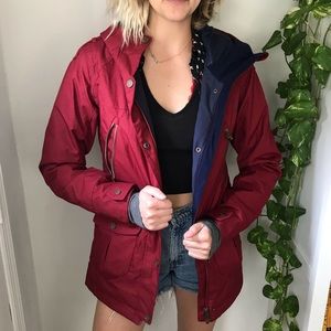 Roxy ski coat size small red like new